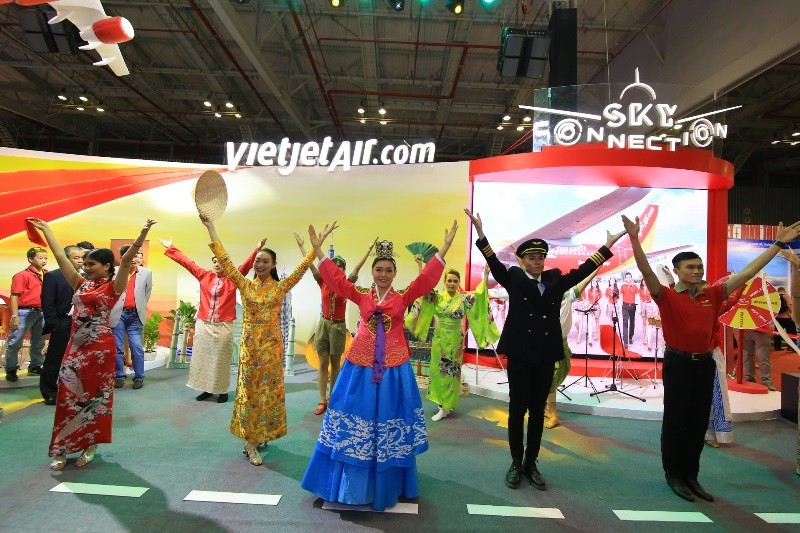 Vietjet rộn ràng các hoạt động tại Hội chợ Du lịch quốc tế TP.HCM 2018 