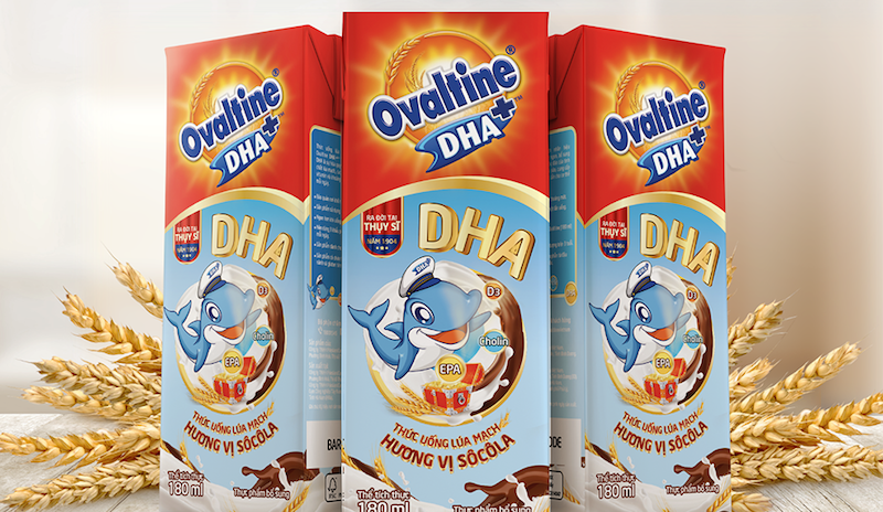 Ovaltine ra mắt sản phẩm ca cao lúa mạch có chưa DHA