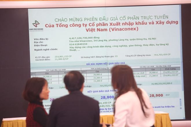 An Quý Hưng là nhà đầu tư trúng giá trọn lô 254,9 triệu cổ phiếu VCG của SCIC với giá 28.900 đồng/CP trong phiên đấu giá ngày 22/11/2018 - Ảnh: Dũng Minh