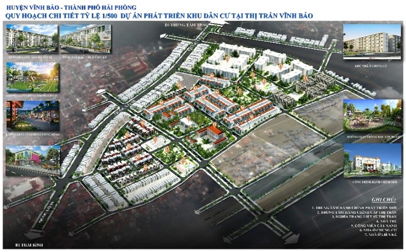 Công bố quy hoạch chi tiết Dự án phát triển Khu dân cư tại thị trấn Vĩnh Bảo