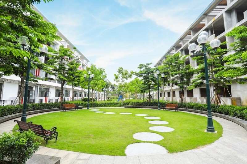 Hạ tầng cảnh quan đã hiện hữu tại dự án Bình Minh Garden