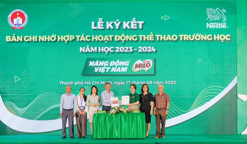 Nestlé Việt Nam ký kết Thỏa thuận hợp tác cho năm học 2023 – 2024