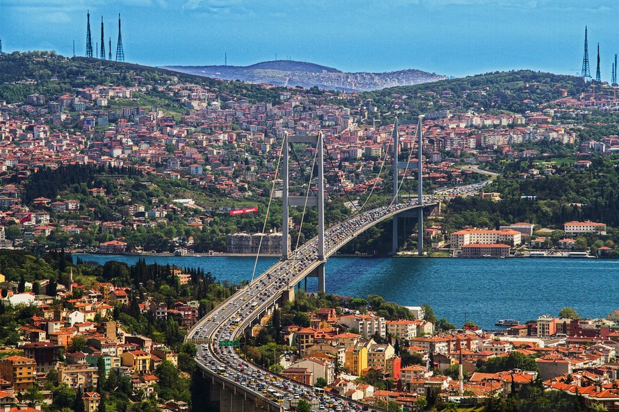 Một góc thành phố Istanbul, Thổ Nhĩ Kỳ.