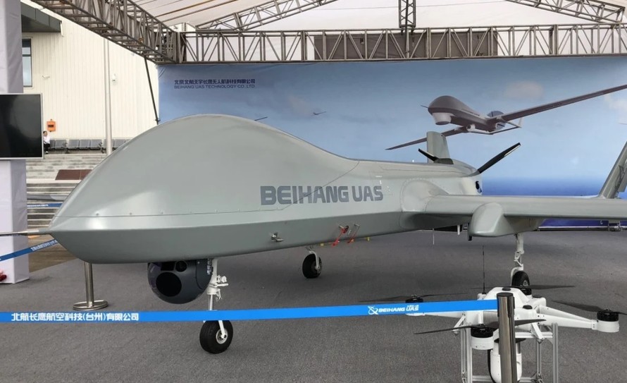 Mẫu drone BZK-005C của quân đội Trung Quốc có sức tải tới 300 kg. (Nguồn: Handout).