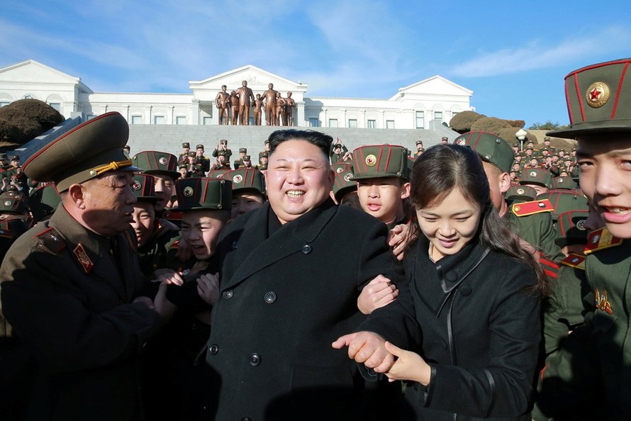 Vợ chồng ông Kim Jong Un