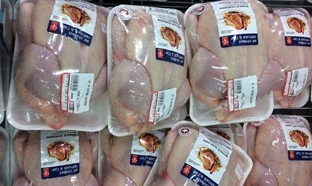 Tạm ngừng nhập khẩu thịt gà từ Mỹ do dịch cúm gia cầm