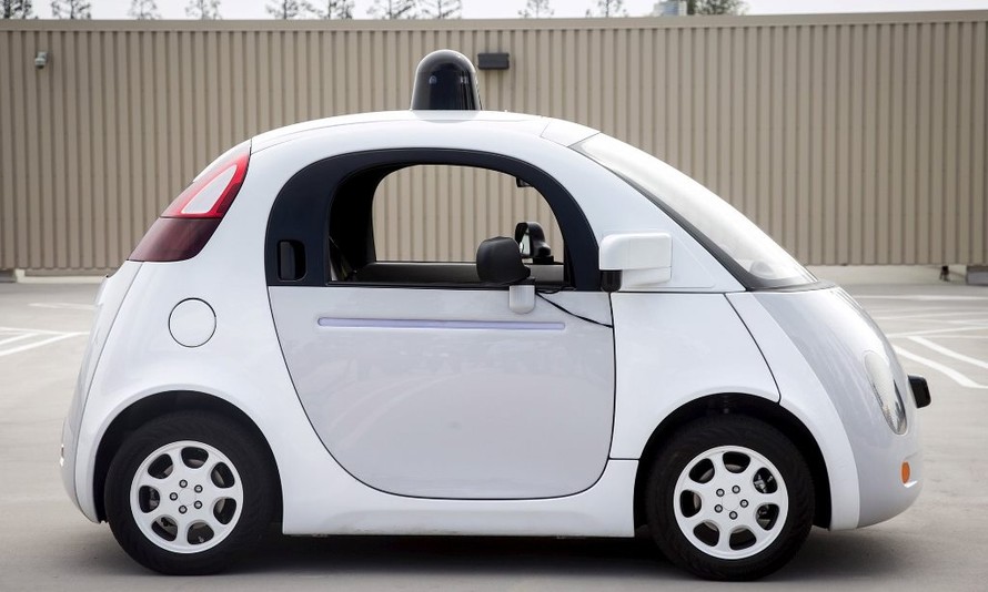 Một mẫu xe hơi tự lái nguyên bản mà Google công bố. (Nguồn: Reuters)