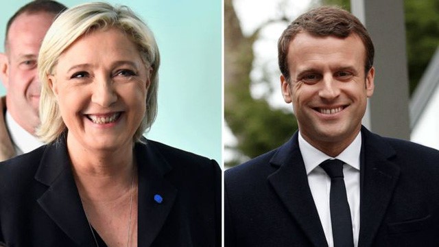Bà Le Pen và ông Macron
