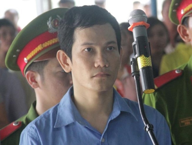 Bị cáo Thái tại phiên xử