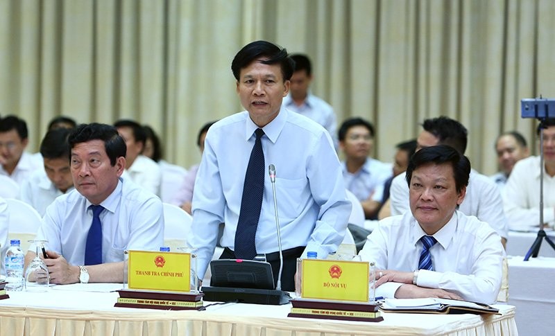 Ông Bùi Ngọc Lam, Phó tổng Thanh tra Chính phủ trả lời câu hỏi phóng viên