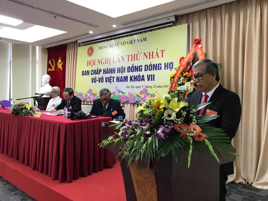 Hội đồng dòng họ Vũ Võ Việt Nam đã long trọng tổ chức Hội nghị Ban chấp hành Hội đồng dòng họ Vũ Võ Việt Nam lần thứ nhất khoá VII