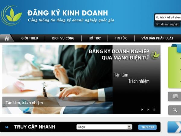 Tỷ lệ hồ sơ đăng ký kinh doanh qua mạng của Hà Nội đạt 100% (Ảnh minh họa)