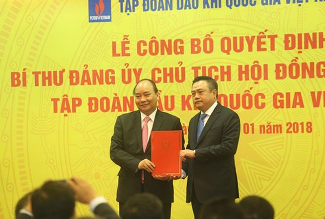 Thủ tướng Nguyễn Xuân Phúc trao Quyết định Chủ tich HĐTV cho ông Trần Sỹ Thanh
