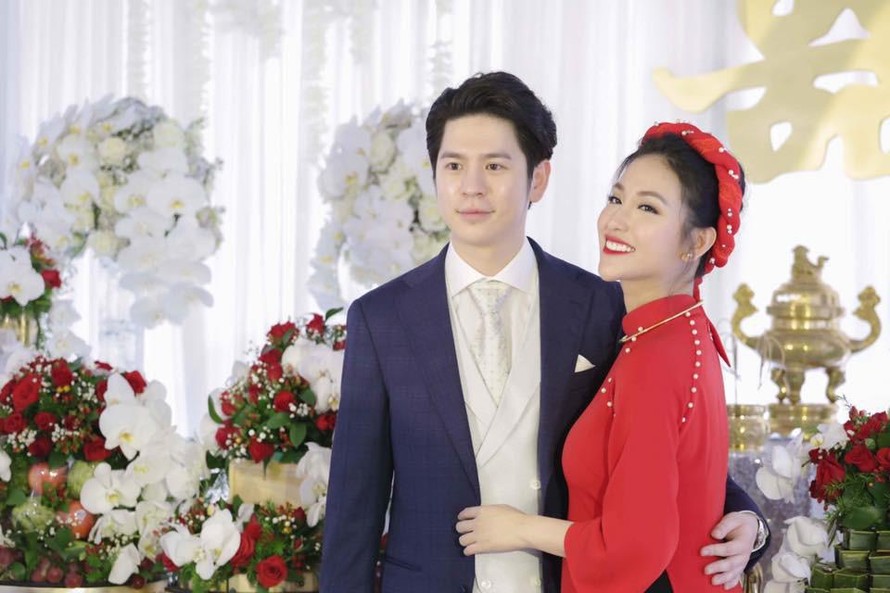 Tiết lộ những hình ảnh hiếm hoi trong lễ đính hôn của Mai Hồ và bạn trai 'soái ca'