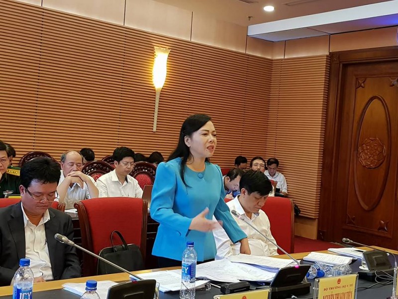 Bộ trưởng Bộ Y tế Nguyễn Thị Kim Tiến chia sẻ trong cuộc họp