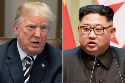 Tổng thống Mỹ Donald Trump và lãnh đạo Triều Tiên Kim Jong-un. Ảnh: AP, KCNA.
