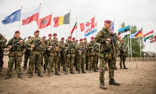Binh sĩ NATO tập trận tại Ba Lan năm 2015. Ảnh: NATO.