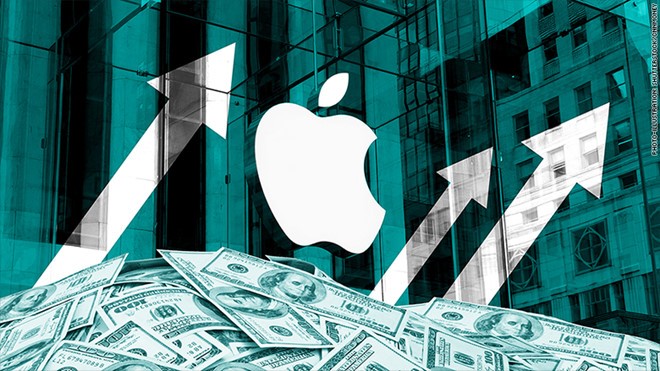 Giá trị Apple hiện rơi vào khoảng 945 tỷ USD. Ảnh: CNN.