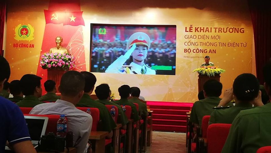 Thượng tướng Tô Lâm - Bộ trưởng Bộ Công an phát biểu chỉ đạo trong buổi lễ
