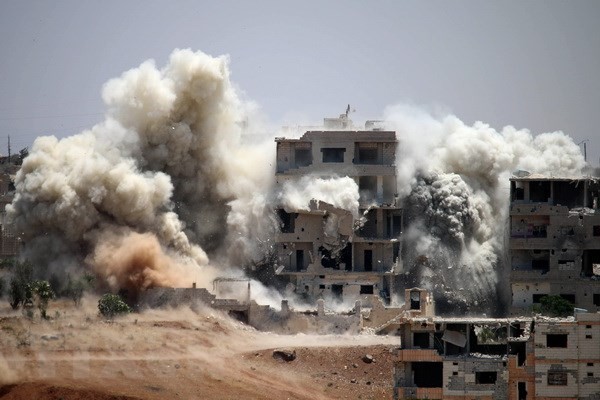 Một cuộc không kích vào tỉnh Daraa (Ảnh minh hoạ)