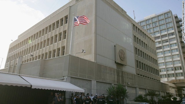 Đại sứ quán Mỹ tại Tel Aviv. (Nguồn: CNN.com)