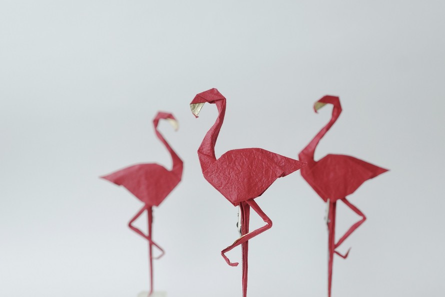 Tác phẩm Flamingo (Hồng hạc). Tác giả: Nguyễn Linh Sơn