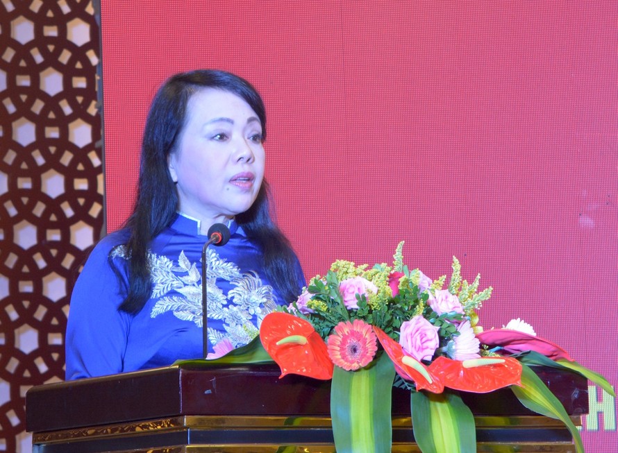 Bộ trưởng Bộ Y Tế phát biểu tại hội nghị. Ảnh: VGP/Lưu Hương