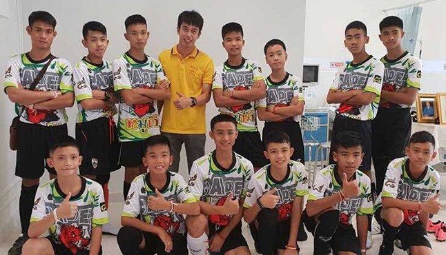 Hình ảnh về đội bóng nhí Thái Lan