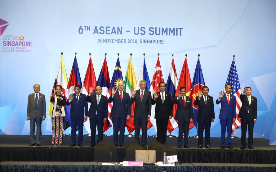 Các nhà lãnh đạo ASEAN và Hoa Kỳ tại Hội nghị Cấp cao ASEAN - Hoa Kỳ lần thứ 6. Ảnh: VGP/Quang Hiếu