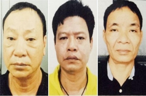Nhóm bị can vừa bị bắt giam vụ "bảo kê" tại chợ Long Biên
