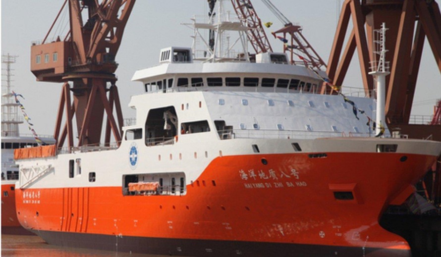 Tàu Hải dương Địa chất 8 của Trung Quốc. (Ảnh: SCMP)
