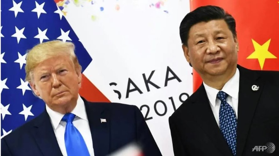 Tổng thống Mỹ Donald Trump và Chủ tịch Trung Quốc Tập Cận Bình tại Osaka tháng 6/2019. Ảnh: AFP