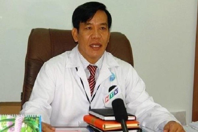 Giám đốc Bệnh viện Đa khoa Gò Vấp Phạm Hữu Quốc. Ảnh: HTV.