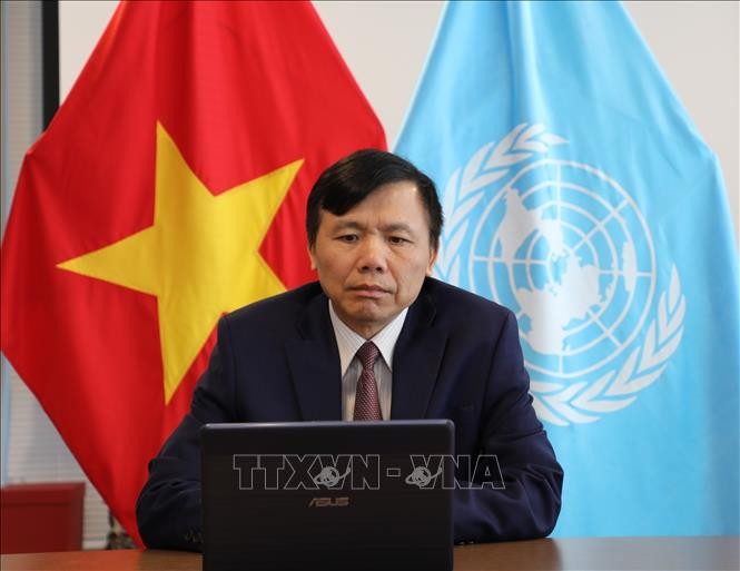 Đại sứ Đặng Đình Quý, Trưởng Phái đoàn thường trực Việt Nam tại Liên hợp quốc. Ảnh: TTXVN phát