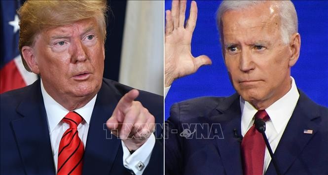 Tổng thống Mỹ Donald Trump (trái) và Cựu Phó Tổng thống Joe Biden. Ảnh: AFP/TTXVN