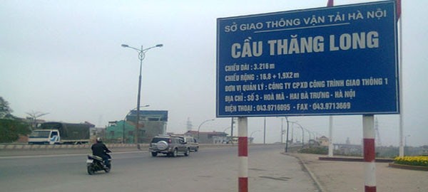 Cầu Thăng Long sẽ cấm ô tô lưu thông trong vòng 5 tháng