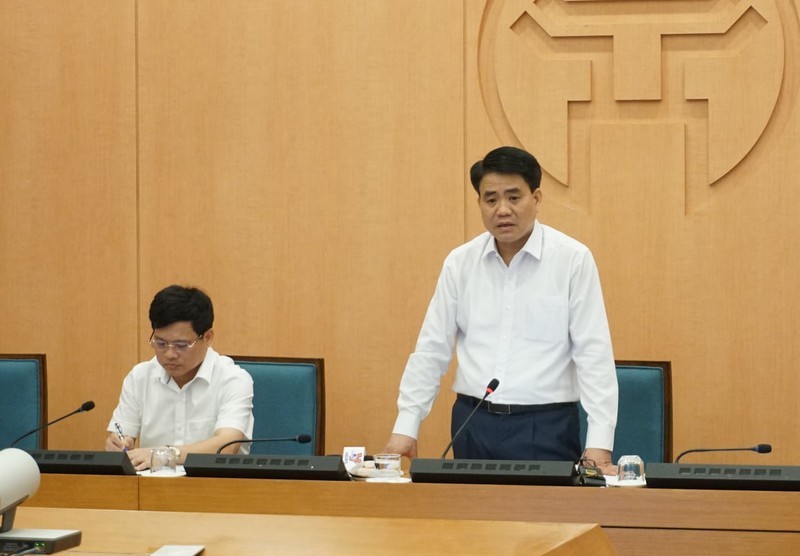 Chủ tịch UBND TP Nguyễn Đức Chung chủ trì cuộc họp