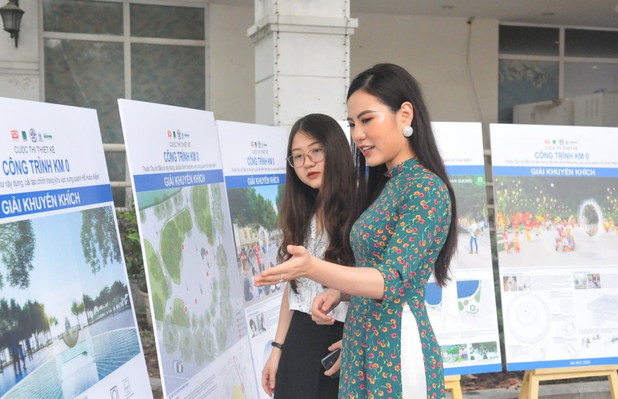 Hà Nội lấy ý kiến người dân về phương án thiết kế Cột mốc số 0 bên hồ Hoàn Kiếm