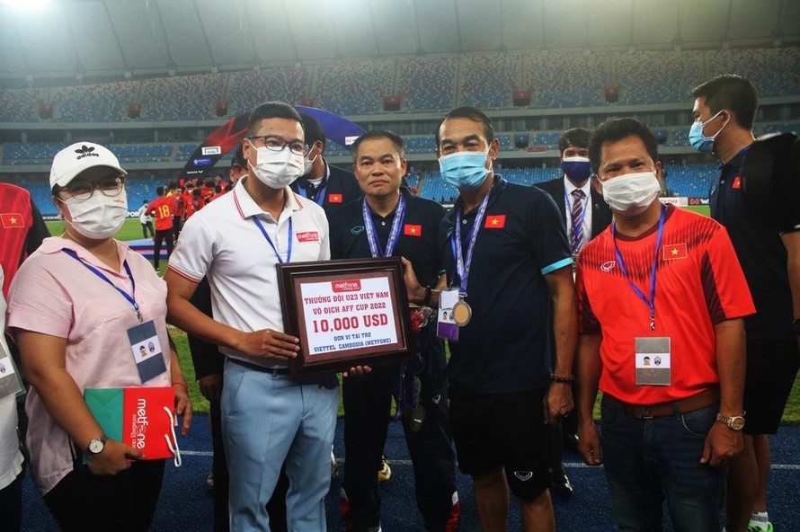 Viettel Cambodia thưởng nóng 10.000 USD cho tuyển U23 Việt Nam