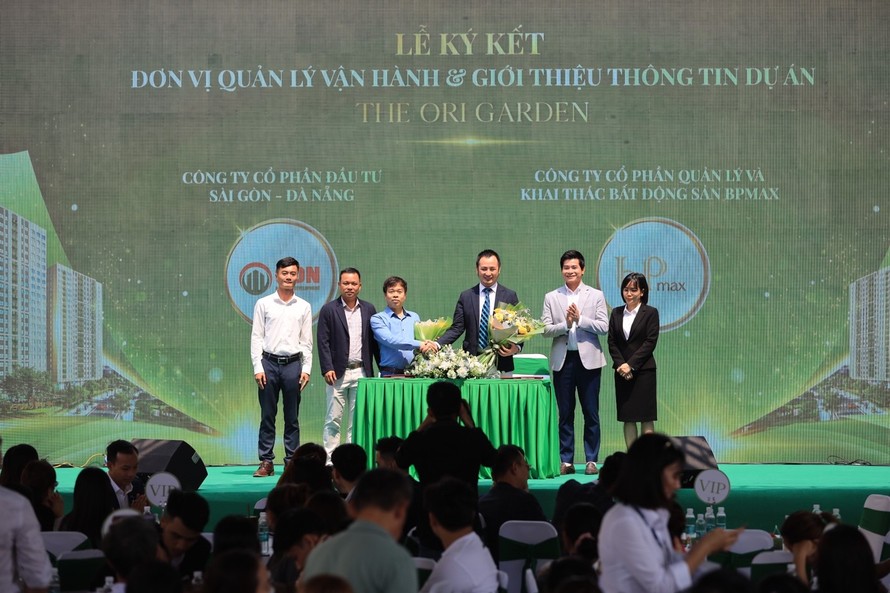 Lễ ký kết Quản lý vận hành giữa Đơn vị quản lý vận hành BPmax và Công ty CPĐT Sài Gòn – Đà Nẵng tại Dự án The Ori Garden