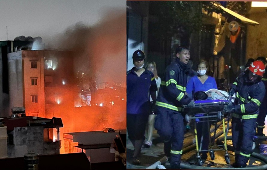 Bộ Quốc phòng thăm hỏi, chia sẻ nỗi đau mất mát với các nạn nhân trong vụ cháy ở Hà Nội