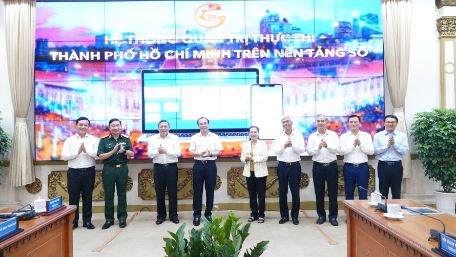 Lễ công bố Hệ thống quản trị thực thi Thành phố Hồ Chí Minh trên nền tảng số 