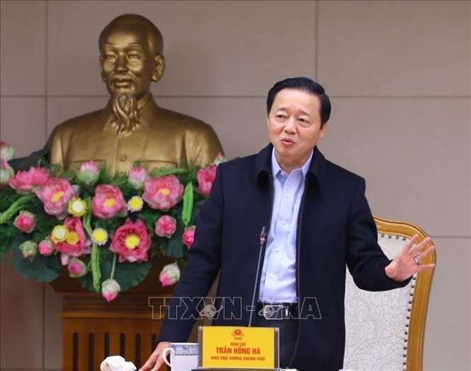 Phó Thủ tướng Trần Hồng Hà chủ trì phiên họp. Ảnh: TTXVN