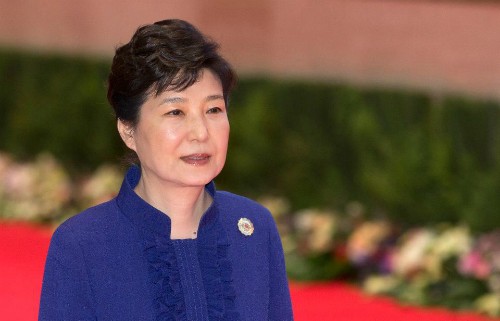 Tổng thống Hàn Quốc Park Geun-hye. Ảnh: AP