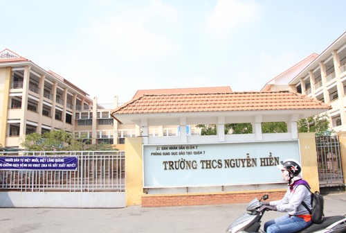 Trường THCS Nguyễn Hiền (quận 7, TP HCM).