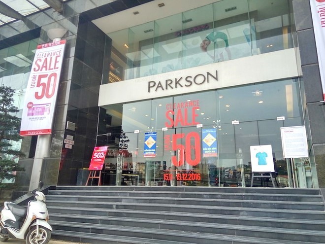 TTTM Parkson đóng cửa vì chậm đổi mới cùng thị trường bán lẻ Ảnh: Kiều Linh