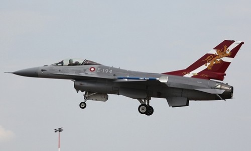 Phi cơ F-16 của không quân hoàng gia Đan Mạch. Ảnh: Military Aircraft.