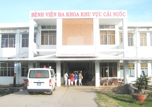 Bệnh viện đa khoa khu vực huyện Cái Nước - nơi cháu bé tử vong sau bốn ngày điều trị. Ảnh: Phúc Hưng