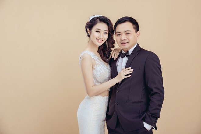 Hoa hậu Thu Ngân và ông xã hơn 19 tuổi - Doãn Phương. Ảnh: NVCC. 