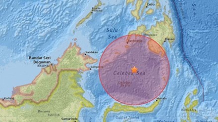 Vị trí tâm chấn trận động đất mạnh 7,3 độ Richter. Đồ họa: USGS
